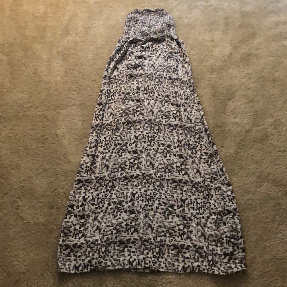 Sleeveless cheetah print dress